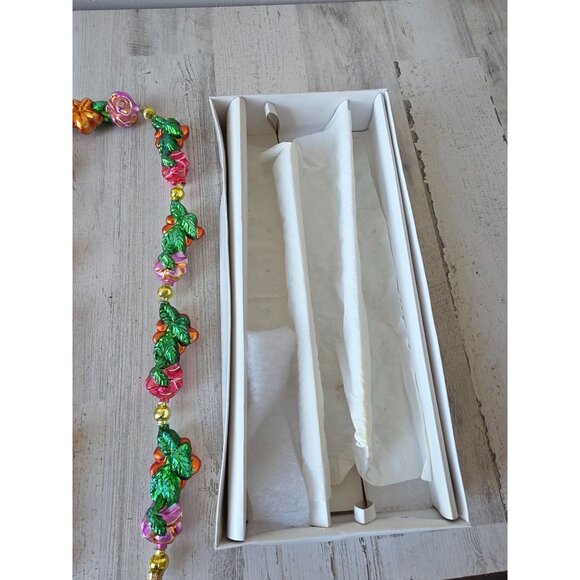 Vintage radko lei land flower Garland RARE glitter Xmas tree roads - Picture 7 of 7